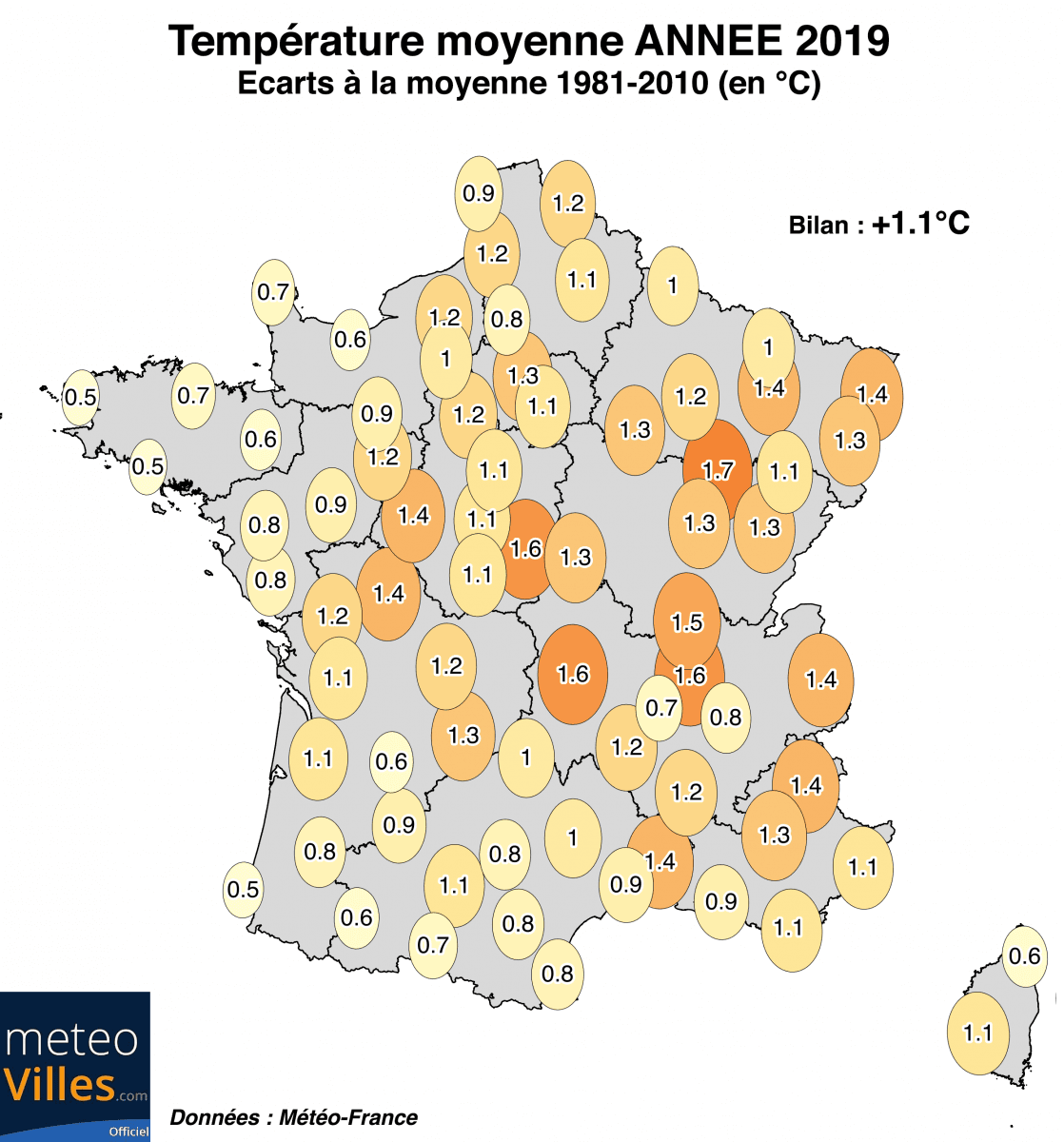 Image d'illustration pour Bilan climatique de 2019 : 3e année la plus chaude en France