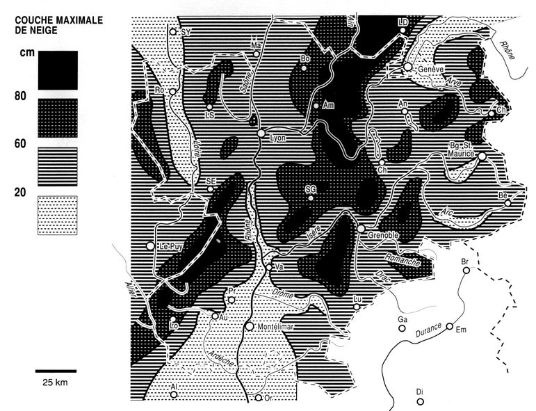 Image d'illustration pour Décembre 1990 : épisode neigeux exceptionnel dans le Centre-Est