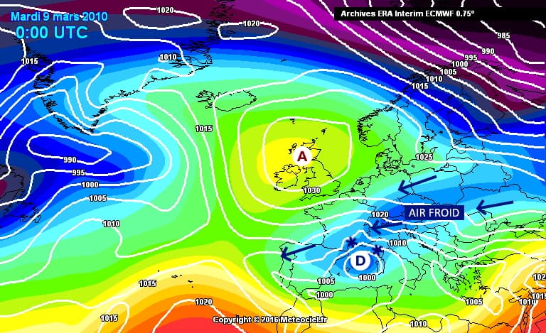 Image d'illustration pour Retour sur l'épisode neigeux exceptionnel de mars 2010 en Méditerranée