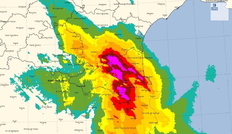Image d'illustration pour Neige, pluies et crues : bilan des intempéries dans le Roussillon