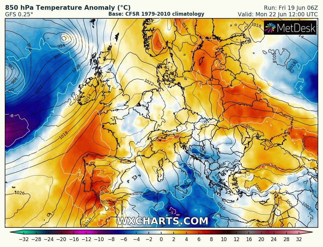 Image d'illustration pour Chaleur marquée sur le pays pour la fin du mois de Juin