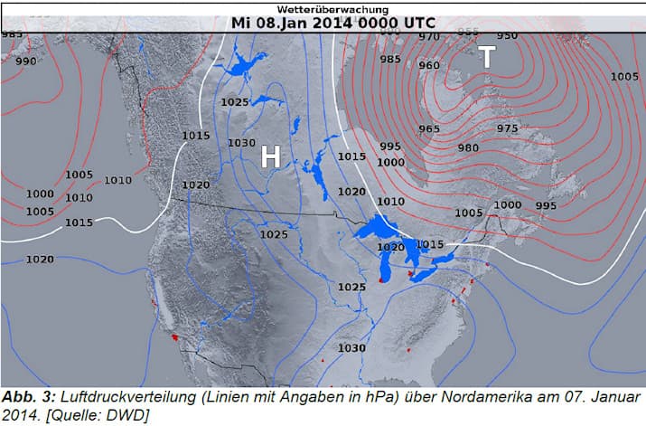 Image d'illustration pour Bilan de la vague de froid et de neige en Amérique du Nord