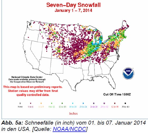 Image d'illustration pour Bilan de la vague de froid et de neige en Amérique du Nord