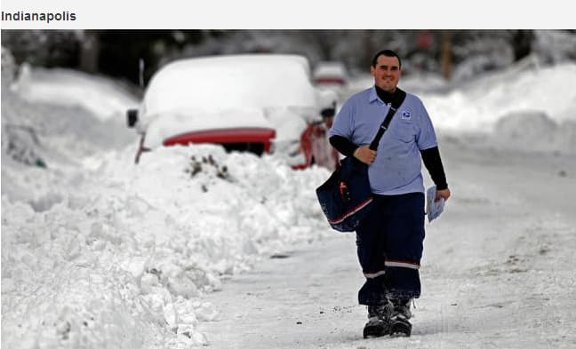 Image d'illustration pour Bilan de la vague de froid et de neige en Amérique du Nord