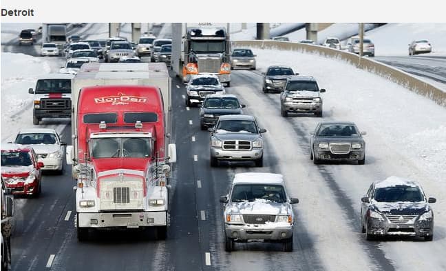 Image d'illustration pour Bilan de la vague de froid et de neige en Amérique du Nord
