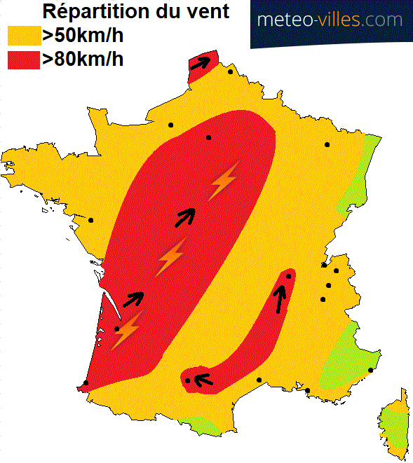 Image d'illustration pour Vers une dégradation massive du temps en début de semaine